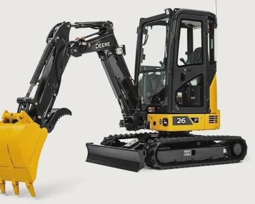John Deere 26 P-Tier compact excavator available for rent in Rochester, NY